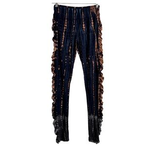 Eden Bohemian Tie-Dye Ruched Sides Leggings